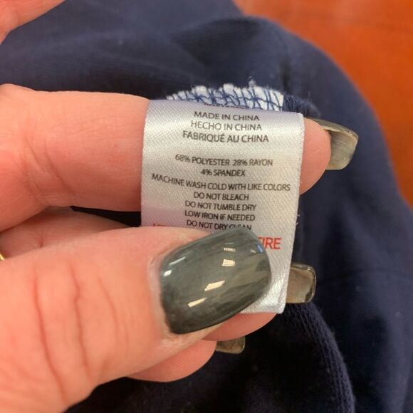 Rae Dunn Sparks Will Fly Navy Sweatshirt sz L EUC - Picture 4 of 4